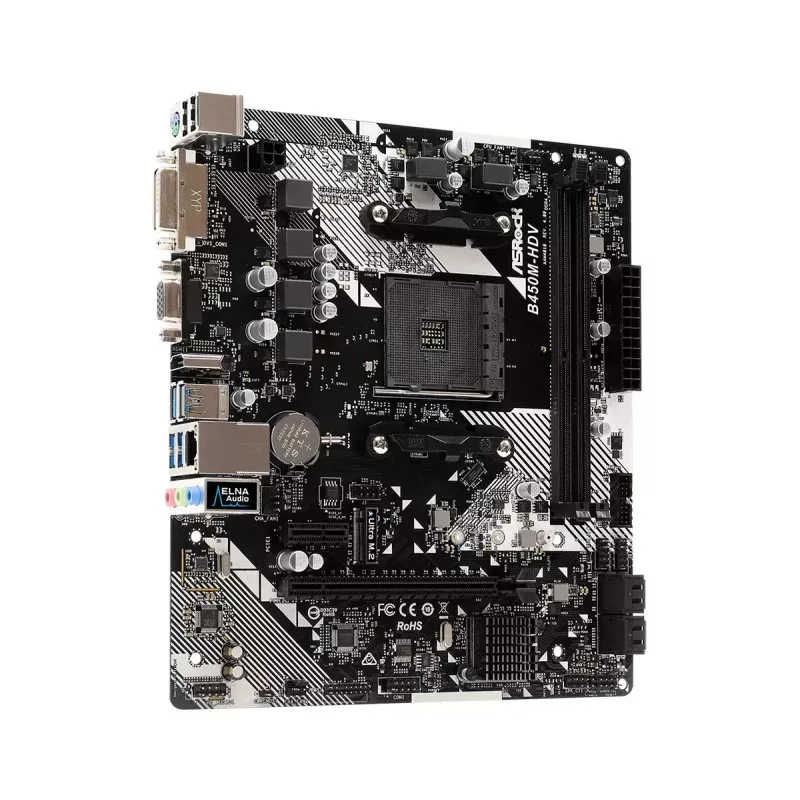 Płyta główna ASRock B450M-HDV R4.0 AMD B450 Socket AM4 micro ATX
