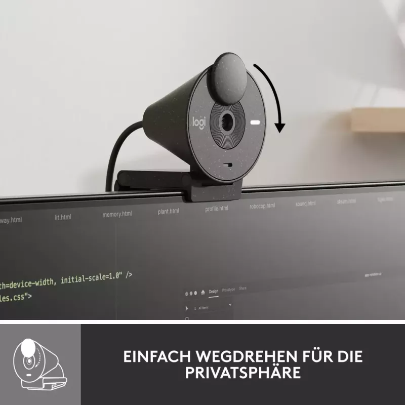 LOGITECH Brio 300 Full HD Webcam - Grafit