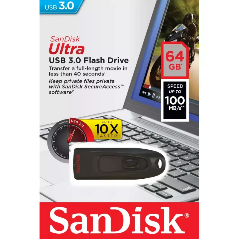 Pendrive SanDisk 64 GB USB Type-A 3.2 Gen 1 SDCZ48-064G-U46