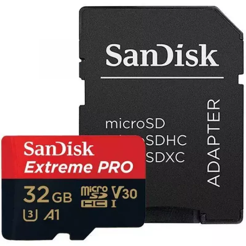 SanDisk Extreme Pro 32GB MicroSDHC UHS-I Class 10 Memory Card SDSQXCG-032G-GN6MA