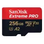 WESTERN DIGITAL Extreme PRO Micro SDXC 256 GB + adapter SD, 200 MB/s odczytu, 140 MB/s zapisu, A2, C10, V30, UHS-I U3