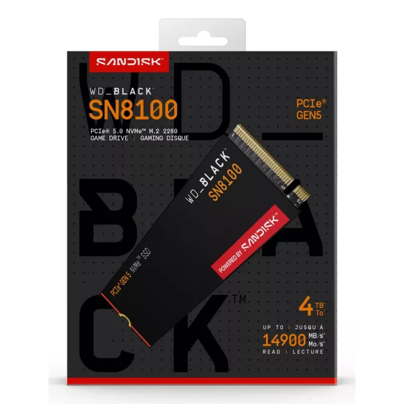 WESTERN DIGITAL SSD - WD_Czarny SN8100 - 4TB - M.2 2280