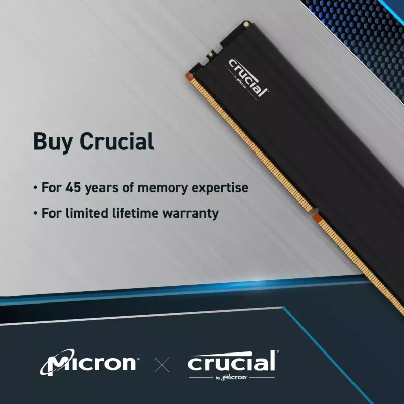 Crucial Pro CP32G56C46U5 moduł pamięci 32 GB 1 x 32 GB DDR5 288-pin DIMM
