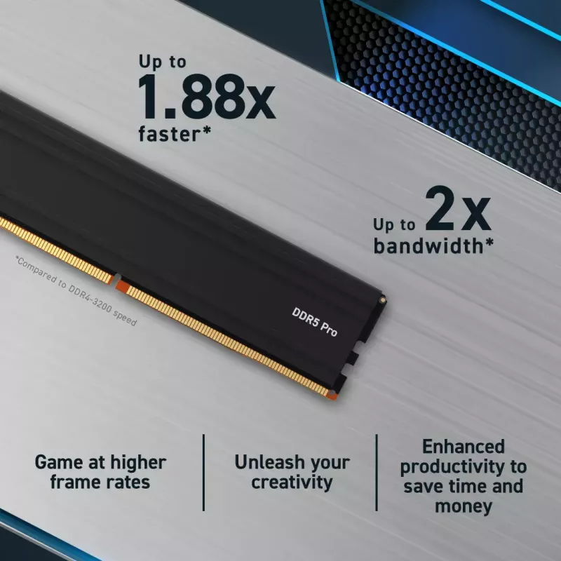 Crucial Pro CP32G56C46U5 moduł pamięci 32 GB 1 x 32 GB DDR5 288-pin DIMM