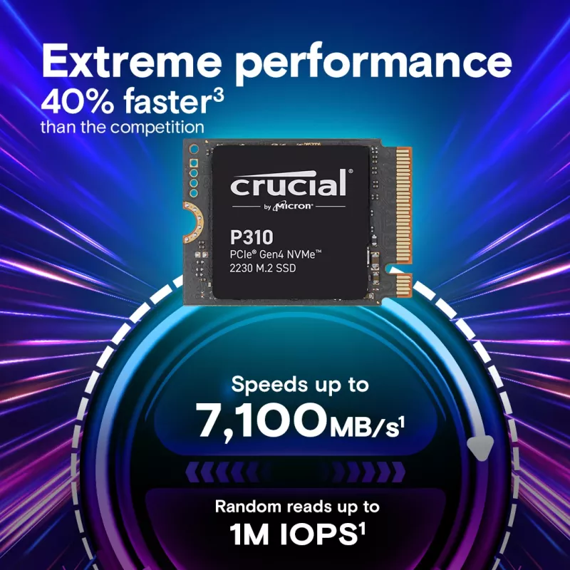 Dysk SSD Crucial 2TB M.2 PCIe Gen4 NVMe P310