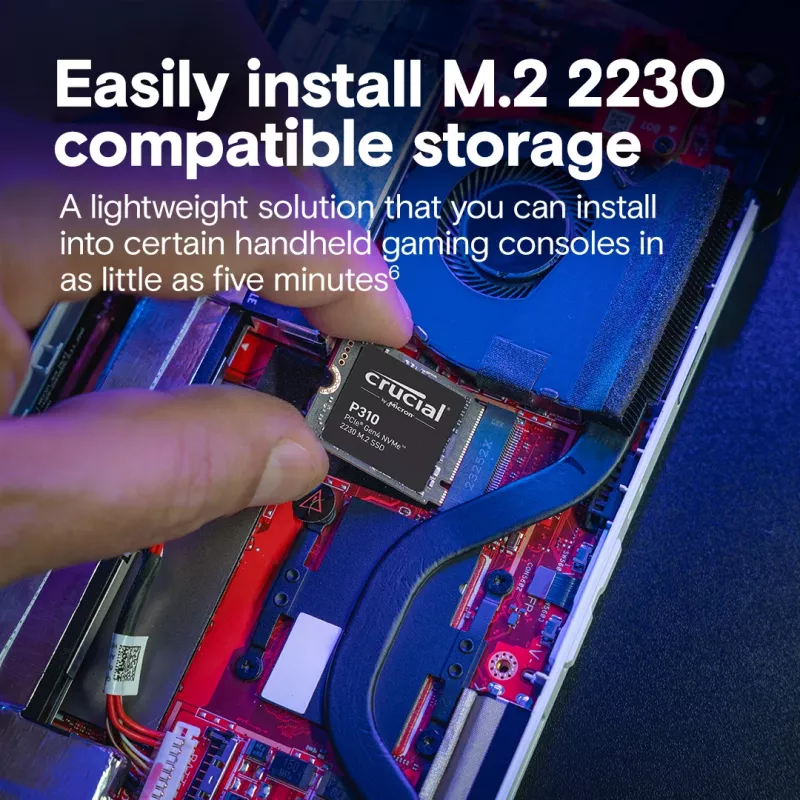 Dysk SSD Crucial 2TB M.2 PCIe Gen4 NVMe P310