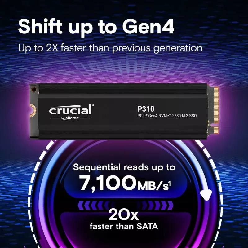 SSD Crucial 4 TB M.2 PCI Express 4.0 NVMe P310