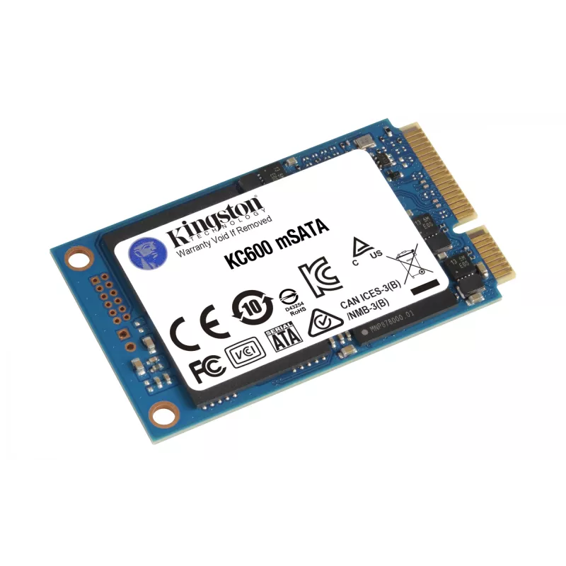 Kingston Technology 512G SSD KC600 SATA3 mSATA, 512 GB, mSATA, 550 MB/s, 6 Gbit/s
