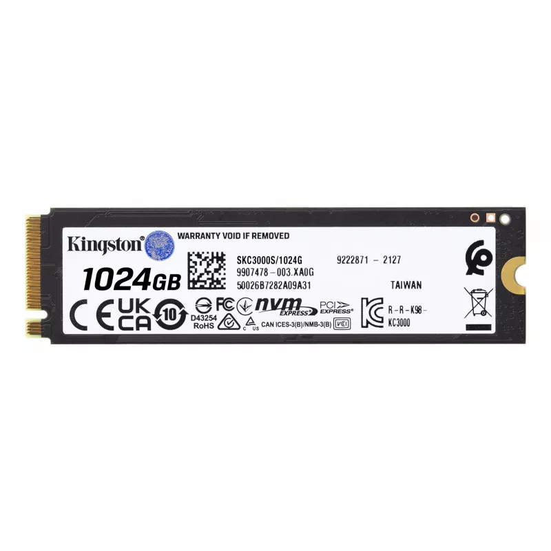 Dysk SSD Kingston Technology 1024G M.2 NVMe KC3000