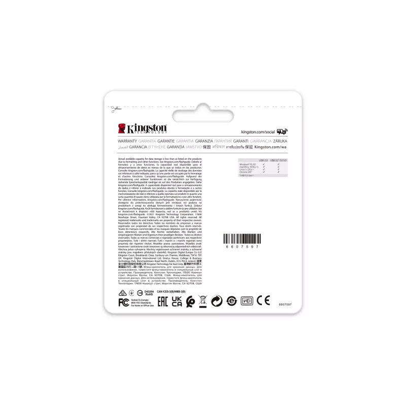 Kingston Technology DataTraveler 64GB USB3.2 Gen 1 Exodia M (Czarny + niebieski)