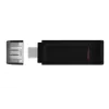 Kingston Technology DataTraveler 256GB USB-C 3.2 Gen 1 70, 256 GB, USB Type-C, 3.2 Gen 1 (3.1 Gen 1), Cap, 7 g, Czarny