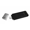 Kingston Technology DataTraveler 256GB USB-C 3.2 Gen 1 70, 256 GB, USB Type-C, 3.2 Gen 1 (3.1 Gen 1), Cap, 7 g, Czarny