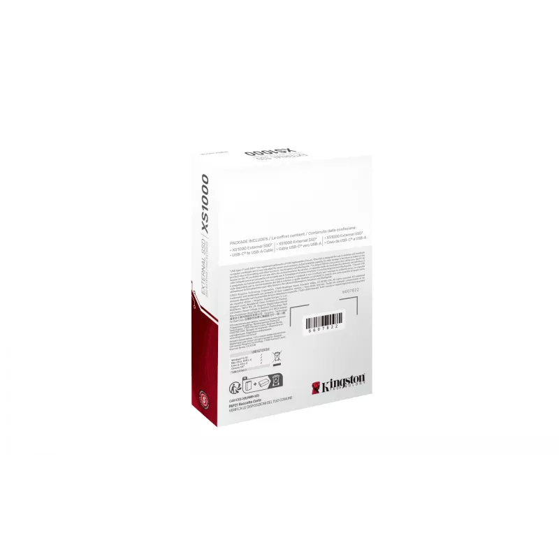 Kingston Technology 1TB XS1000 Zewnętrzny przenośny dysk SSD USB 3.2 Gen 2