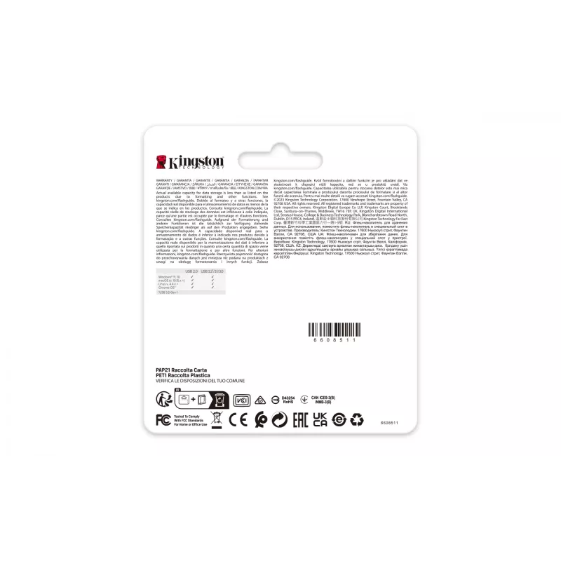 Kingston Technology DataTraveler 256 GB 220 MB/s metalowa pamięć USB 3.2 Gen 1 SE9 G3