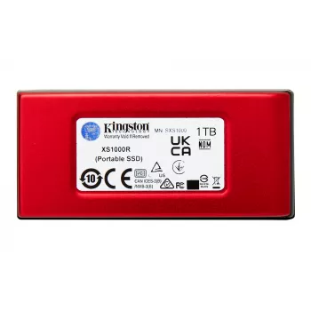 Kingston Technology 1TB XS1000 czerwony zewnętrzny przenośny dysk SSD USB 3.2 Gen 2