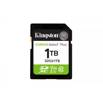 Karta pamięci SD KINGSTON Canvas Select Plus Gen3 1TB SDXC UHS-I V30 U3 Class 10, 150 MB/s