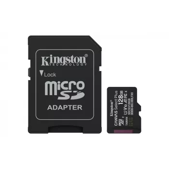 Kingston Technology 128GB microSDXC Canvas Select Plus Gen3 150MB/s Karta A1 + Adapter