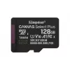 Kingston Technology 128GB microSDXC Canvas Select Plus Gen3 150MB/s Karta A1 + Adapter