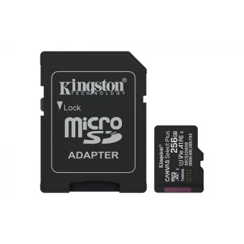 Karta pamięci MicroSDXC KINGSTON 256GB UHS‑I Canvas Select Plus Gen3, Class 10, 150 MB/s, A1, V10