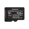 Kingston Technology 512 GB microSDXC Canvas Select Plus Gen3 150 MB/s A1 karta + adapter