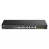 Przełącznik zarządzalny D-Link 24-portowy Gigabit Smart Managed z 4x 10G SFP+