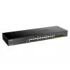 Przełącznik zarządzalny D-Link 24-portowy Gigabit Smart Managed z 4x 10G SFP+
