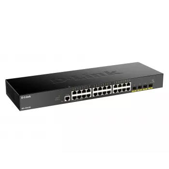 Przełącznik zarządzalny D-Link 24-portowy Gigabit Smart Managed z 4x 10G SFP+