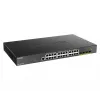 D-Link 24-portowy Gigabitowy zarządzalny przełącznik PoE z 4x 10G SFP+, 370 W