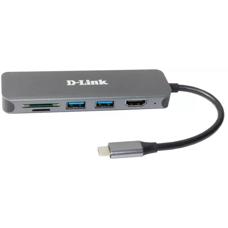 D-Link 6-w-1 Hub USB-C z HDMI/Czytnikiem kart/Power Delivery