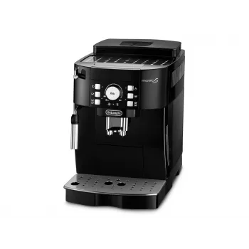 Ekspres do kawy DeLonghi ECAM 21.117 B Magnifica S — w pełni automatyczny, zbiornik na wodę 1,8 l, pojemnik na ziarna 250 g, 15 bar, 2 wylewki