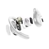 SHOKZ OpenFit Air, biały, zestaw słuchawkowy, bezprzewodowy, zaczep na ucho, rozmowy / muzyka / sport / codzienne użytkowanie, Bluetooth, biały