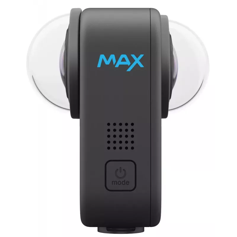 Kamera sportowa GoPro MAX 360 (2025) — nagrywanie 360°, 6K Ultra HD, wbudowany wyświetlacz, Wi‑Fi, GPS, czarny
