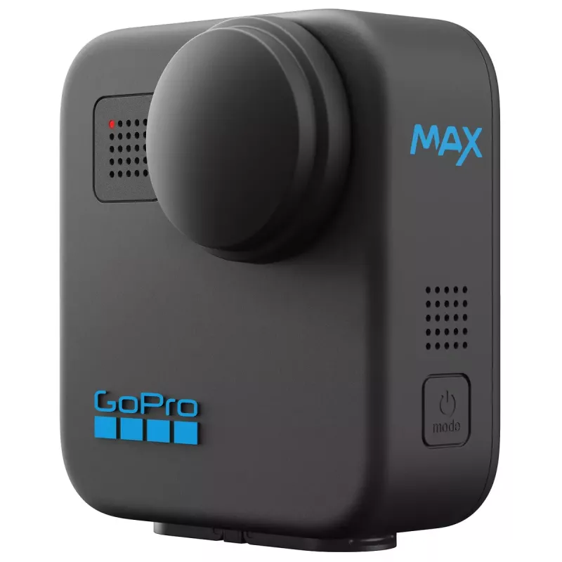 Kamera sportowa GoPro MAX 360 (2025) — nagrywanie 360°, 6K Ultra HD, wbudowany wyświetlacz, Wi‑Fi, GPS, czarny