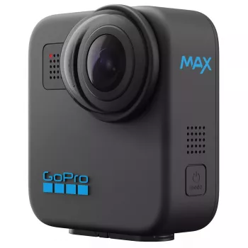 Kamera sportowa GoPro MAX 360 (2025) — nagrywanie 360°, 6K Ultra HD, wbudowany wyświetlacz, Wi‑Fi, GPS, czarny