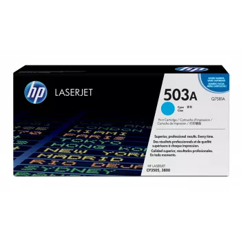 HP 503A Cyan Oryginalny wkład do drukarki LaserJet