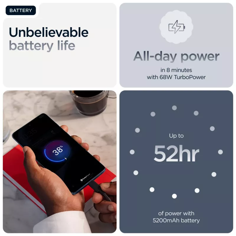 Motorola edge 60 fusion 16,9 cm (6,67 cala) Dual SIM Android 15 5G USB Type-C 8 GB 256 GB 5200 mAh Szary