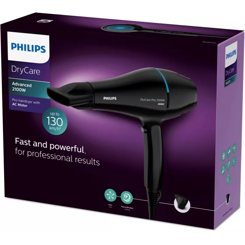 Suszarka do włosów Philips DryCare BHD272/00 2100 W Czarna