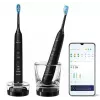 Soniczna szczoteczka elektryczna Philips DiamondClean 9000 HX9914/54, 2 uchwyty, 5 trybów, czarna, Bluetooth, 1 ładowarka