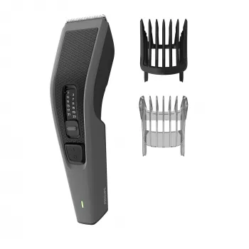 Philips HAIRCLIPPER Series 3000 HC3525/15 Maszynka do strzyżenia włosów, Czarna, Szara, 0,5 mm, 2,3 cm, 4,1 cm, AC/Akumulator, 45 min