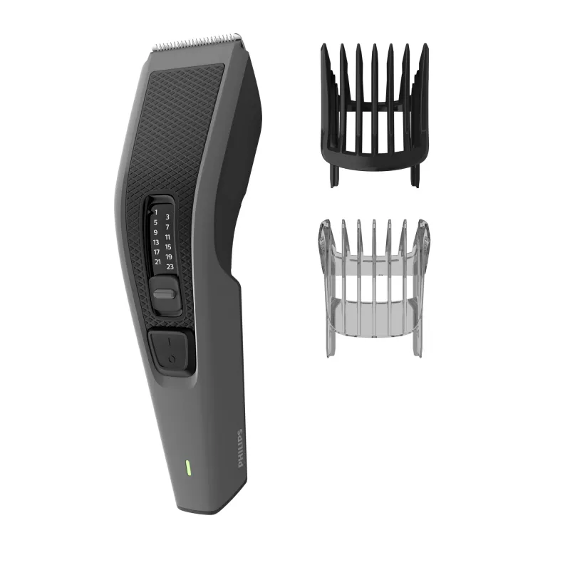 Philips HAIRCLIPPER Series 3000 HC3525/15 Maszynka do strzyżenia włosów, Czarna, Szara, 0,5 mm, 2,3 cm, 4,1 cm, AC/Akumulator, 45 min