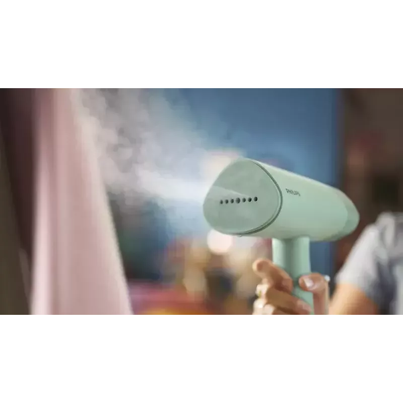 Ręczny steameryzator do ubrań Philips 3000 series STH3010/70 — 1000 W, 20 g/min ciągłej pary, przewód 2 m, składany, odłączany zbiornik