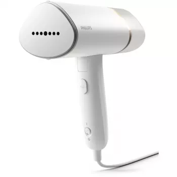 Ręczny parownik Philips serii 3000 STH3020/10 – 1000 W, ciągła para 20 g/min, odłączany zbiornik 0,12 L, przewód 2 m, konstrukcja podróżna, biały