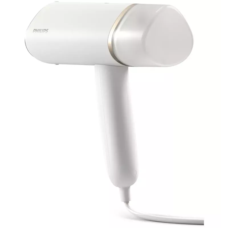 Ręczny parownik Philips serii 3000 STH3020/10 – 1000 W, ciągła para 20 g/min, odłączany zbiornik 0,12 L, przewód 2 m, konstrukcja podróżna, biały