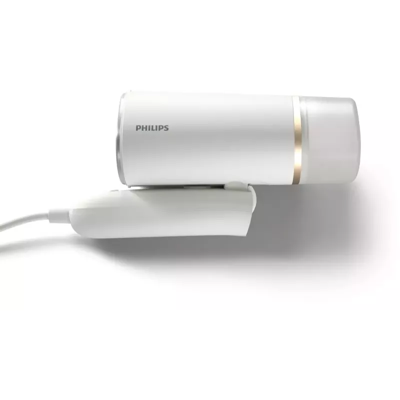 Ręczny parownik Philips serii 3000 STH3020/10 – 1000 W, ciągła para 20 g/min, odłączany zbiornik 0,12 L, przewód 2 m, konstrukcja podróżna, biały
