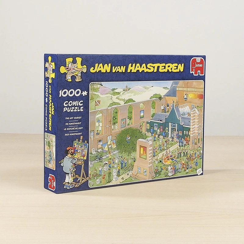 Jan van Haasteren Targi Sztuki 1000 elementów, 1000 szt., Komiksy, 12 lat