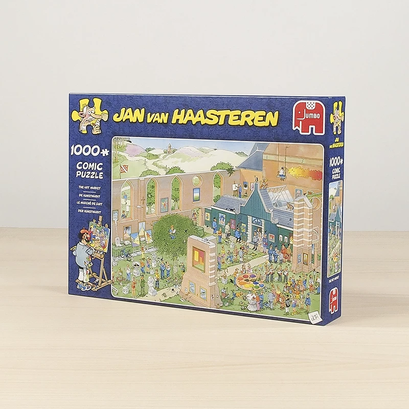 Jan van Haasteren Targi Sztuki 1000 elementów, 1000 szt., Komiksy, 12 lat