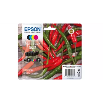 Wkład atramentowy Epson 503 4 szt. Oryginalny o standardowej wydajności czarny, cyjan, magenta, żółty