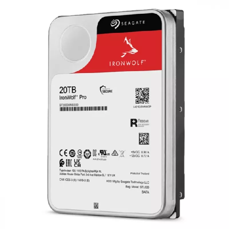 Seagate IronWolf Pro ST20000NT001 wewnętrzny dysk twardy 20 TB 7200 RPM 256 MB 3,5 cala