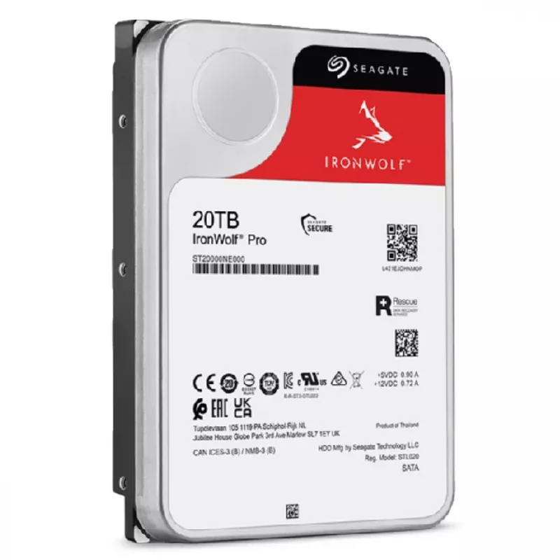 Seagate IronWolf Pro ST20000NT001 wewnętrzny dysk twardy 20 TB 7200 RPM 256 MB 3,5 cala