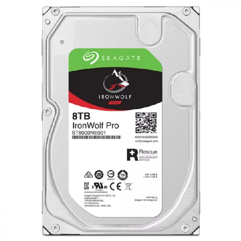 Seagate IronWolf Pro ST8000NT001 wewnętrzny dysk twardy 8 TB 7200 RPM 256 MB 3.5 cala Serial ATA III
